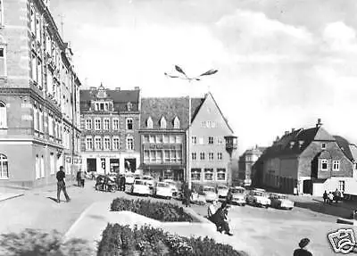 Ansichtskarte, Stollberg Erzgeb., Markt, belebt, 1977