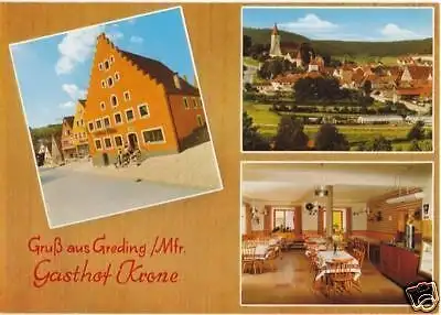 Ansichtskarte, Greding Mfr., Gasthof Krone, ca. 1975