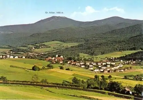 AK, Lam Bayer. Wald, Gesamtansicht mit "Gr. Arber", um 1983