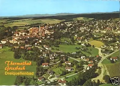 Ansichtskarte, Thermalbad Griesbach, Luftbildansicht, ca. 1978