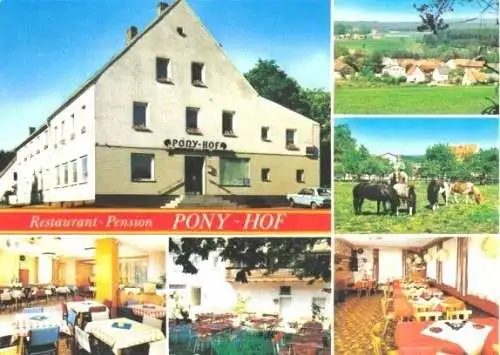 Ansichtskarte, Pressath-Zintlhammer, Hotel "Pony-Hof", 6 Abb, 1978