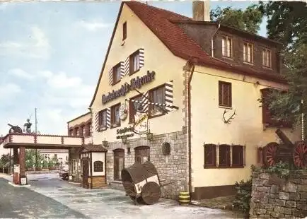 Ansichtskarte, Wirtheim Kr. Gelnhausen, Landsknechts Schenke, 1965