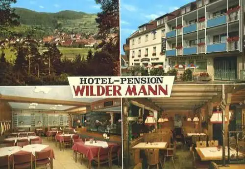 Ansichtskarte, Königstein Frankenalb, Hotel "Wilder Mann", 1973