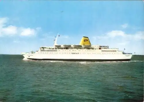 Ansichtskarte, Luxus-Fährschiff MS "Prins Oberon", Prinzenlinien, 1971