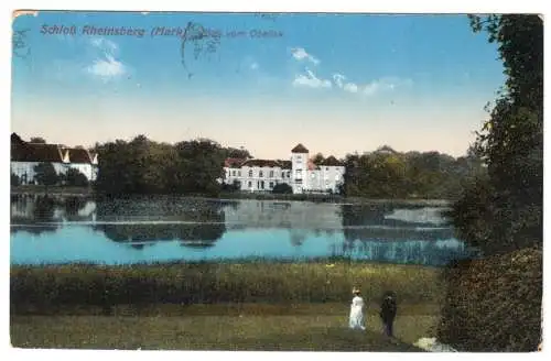 Ansichtskarte, Rheinsberg Mark, Blick zum Schloß, 1923