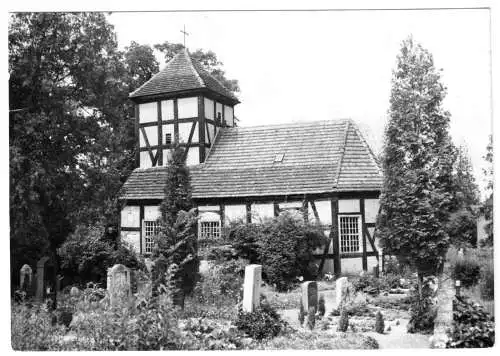 Ansichtskarte, Ferch Kr. Potsdam, Alte Dorfkirche, 1969