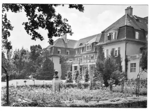 AK, Neu Fahrland bei Potsdam, Sanatorium Heinrich Heine, Rosengarten, 1979