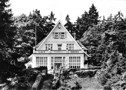 AK, Bad Wildungen, Café - Restaurant "Waldhaus", um 1968