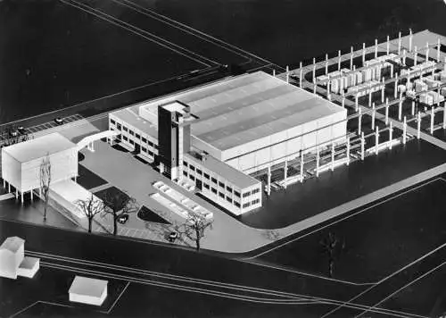 AK, Kassel, Betonwerk Hessen GmbH, Werk Kassel, Modellaufnahme, um 1965