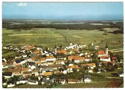 Ansichtskarte, Plößberg Opf., Luftbildansicht, 1975