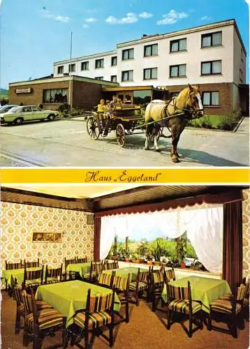 AK, Nieheim Westf., Haus Eggeland, zwei Abb., um 1986