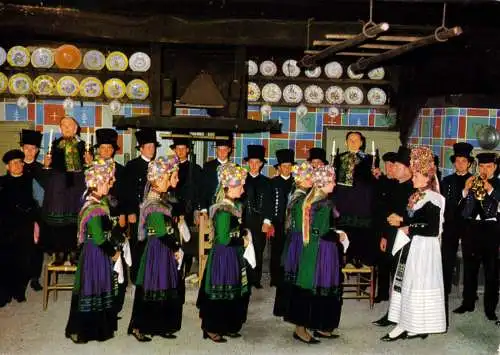 AK, Scheeßel, Alte Volkstracht in Scheeßel, Ehrentanz im Flett, 1978