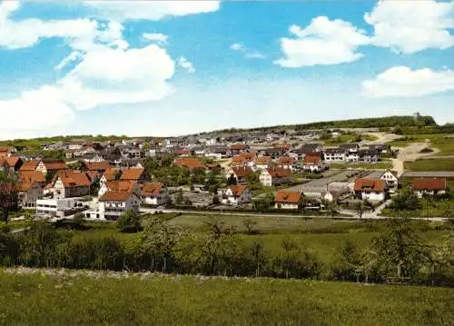 Ansichtskarte, Gechingen Kr. Calw, Teilansicht, um 1985