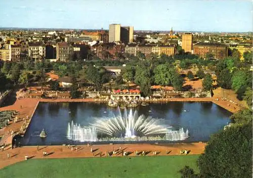 AK, Hamburg, Planten un Blomen, Teilansicht des Ausstellungsparks, um 1970