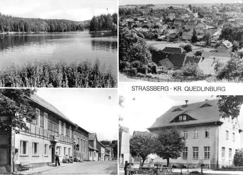 Ansichtskarte, Strassberg Kr. Quedlinburg, vier Abb., 1979