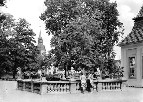 Ansichtskarte, Bad Lauchstedt Kr. Merseburg, Am Brunnen, 1977