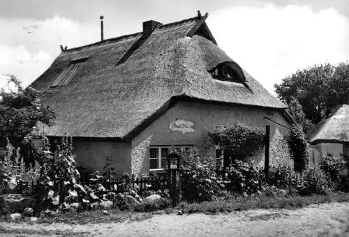 Ansichtskarte, Vitte Hiddensee, "Blaue Scheune", 1974