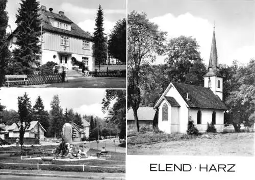 Ansichtskarte, Elend Harz, Kr. Wernigerode, drei Abb., 1981