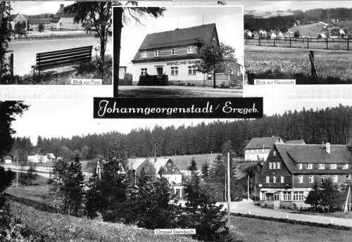 Ansichtskarte, Johanngeorgenstadt Erzgeb., vier Abb., 1972