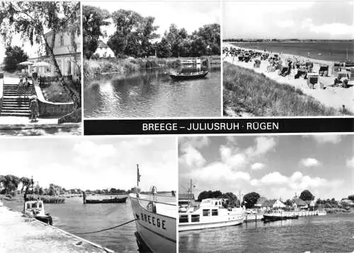 Ansichtskarte, Breege-Juliusruh, fünf Abb., 1979