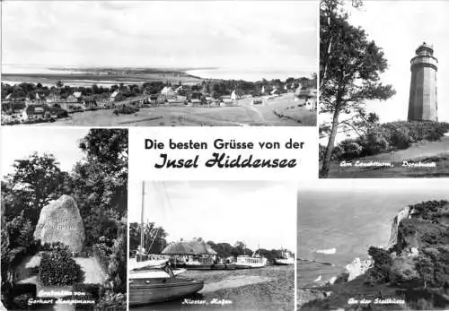 Ansichtskarte, Insel Hiddensee, fünf Abb., 1976