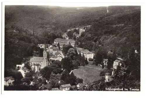 AK, Schlangenbad i. Ts., Luftbildteilansicht, ca. 1935