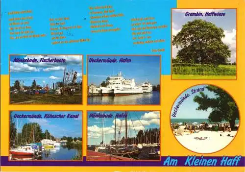 AK, Ueckermünde, Am Kleinen Haff, sechs Abb., gestaltet, um 1995