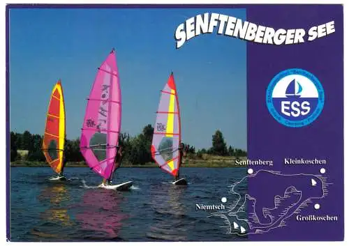 Ansichtskarte, Senftenberg, Partie am Senftenberger See, 2002