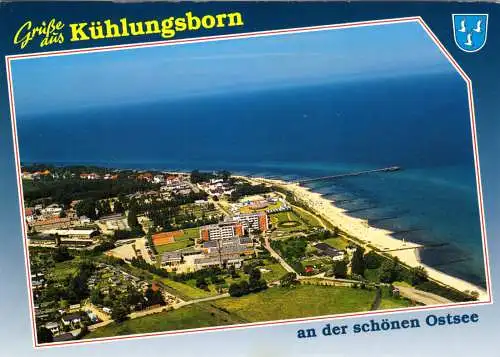 Ansichtskarte, Ostseebad Kühlungsborn, Luftbildansicht, 1997