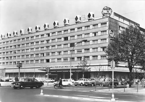 Ansichtskarte, Berlin Mitte, Hotel "Unter den Linden", 1968 [abgerissen]