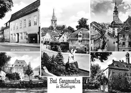 Ansichtskarte, Bad Langensalza Thür., fünf Abb., 1972