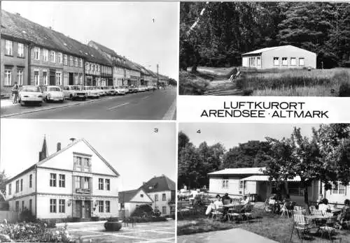 Ansichtskarte, Arendsee Altmark, vier Abb., 1980