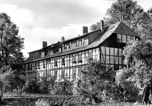 Ansichtskarte, Drübeck Kr. Wernigerode, Erholungsheim Kloster Drübeck, Gartenfront, 1971