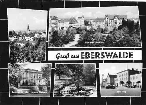 AK, Eberswalde, fünf Abb., gestaltet, 1964