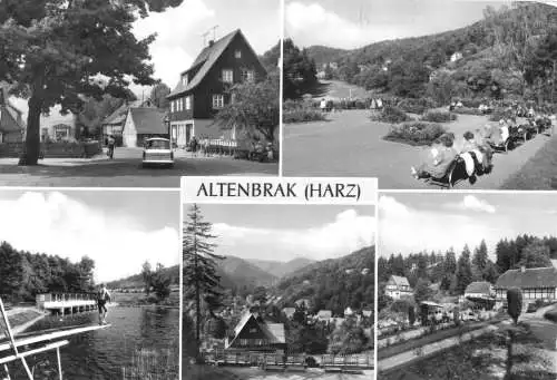 Ansichtskarte, Altenbrak Harz, fünf Abb., 1984