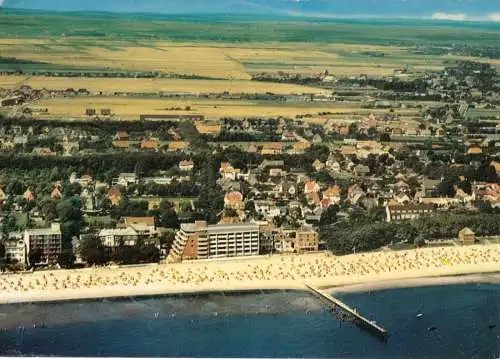 AK, Wyk auf Föhr, Luftbildteilansicht, 1976