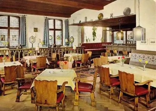 AK, Höchenschwand südl. Schwarzw., Kurhaus, Gastraum, 1972