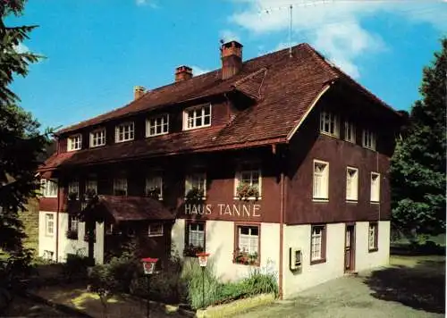 Ansichtskarte, Hinter-Todtmoos Hochschwarzw., Hotelpension "Haus Tanne", 1984