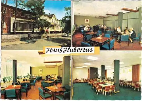 Ansichtskarte, Hahnenklee Oberharz, Altenferiehein "Haus Hubertus", vier Abb., 1970