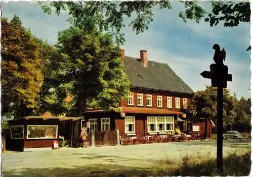 Ansichtskarte, Braunlage Harz, Gaststätte Königskrug, Kiosk, 1963