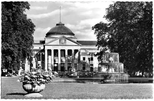 Ansichtskarte, Wiesbaden, Kurhaus, um 1960