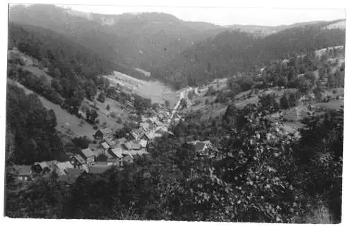 Ansichtskarte, Suhl Goldlauter-Heidersbach, Gesamtansicht, 1960