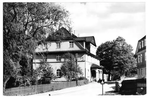 Ansichtskarte, Wurzbach Thür., FDGB-Heim Benignengrün, 1960