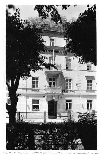 Foto im AK-Format, Bad Schandau, Haus Erholung Inh. W. Jäckel, um 1960