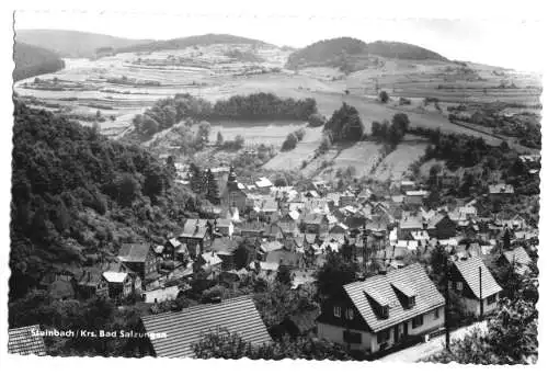 Ansichtskarte, Steinbach Kr. Bad Salzungen, Teilansicht 1, 1967