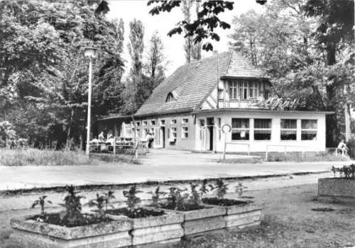 Ansichtskarte, Bad Saarow - Pieskow, HOG Pechhütte, 1982