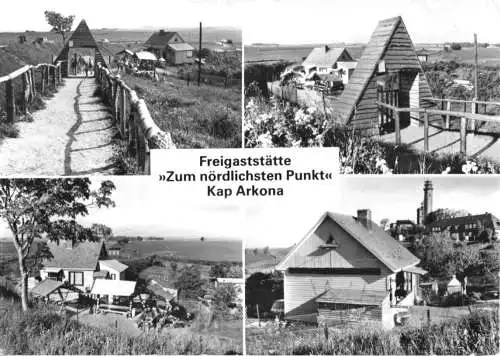 Ansichtskarte, Kap Arkona Rügen, Freigaststätte, 1983