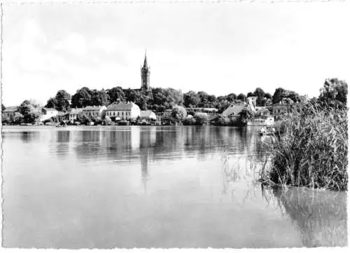 Ansichtskarte, Feldberg Meckl., Ansicht vom Haussee, 1963