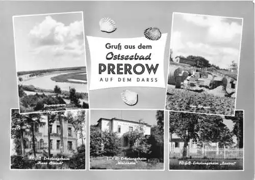 AK, Ostseebad Prerow, fünf Abb., gestaltet, 1967