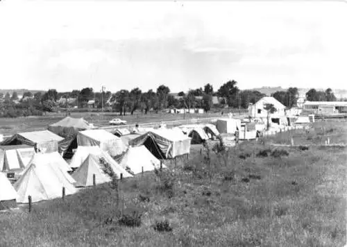 Ansichtskarte, Lobbe Rügen, Zeltplatz, Version 1, 1971